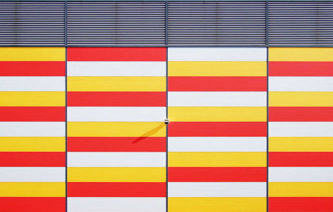 Photo wallpaper colors, red, wall, white, stripes, pattern, colours, orange