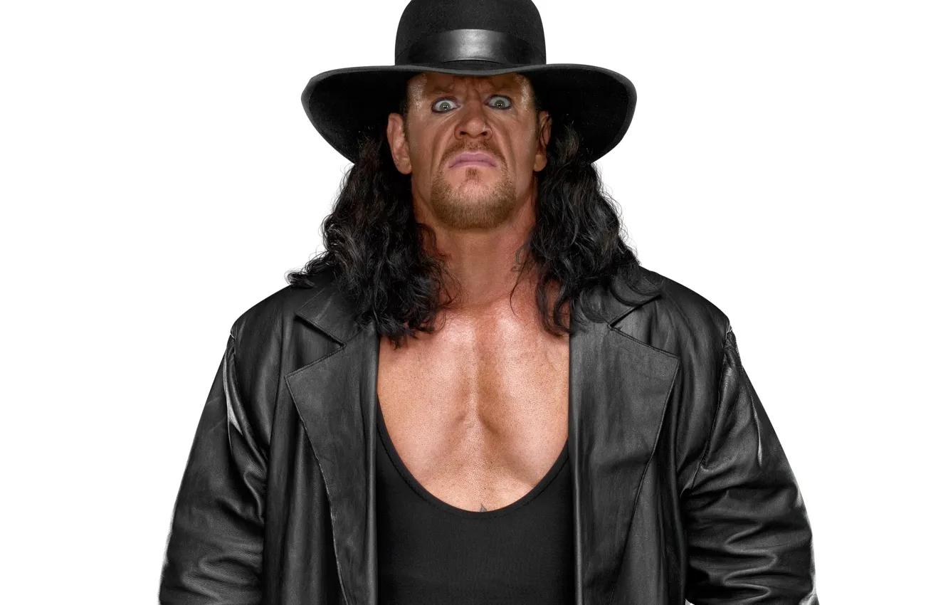Photo wallpaper look, hat, cloak, wrestler, Wrestling, WWE, The undertaker, The Undertaker