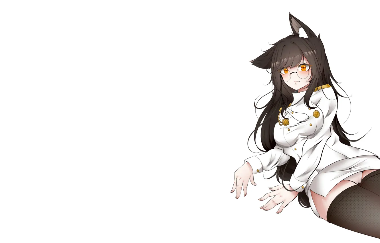 Photo wallpaper girl, sexy, blouse, panties, thighhighs, long hair, anime, beautiful