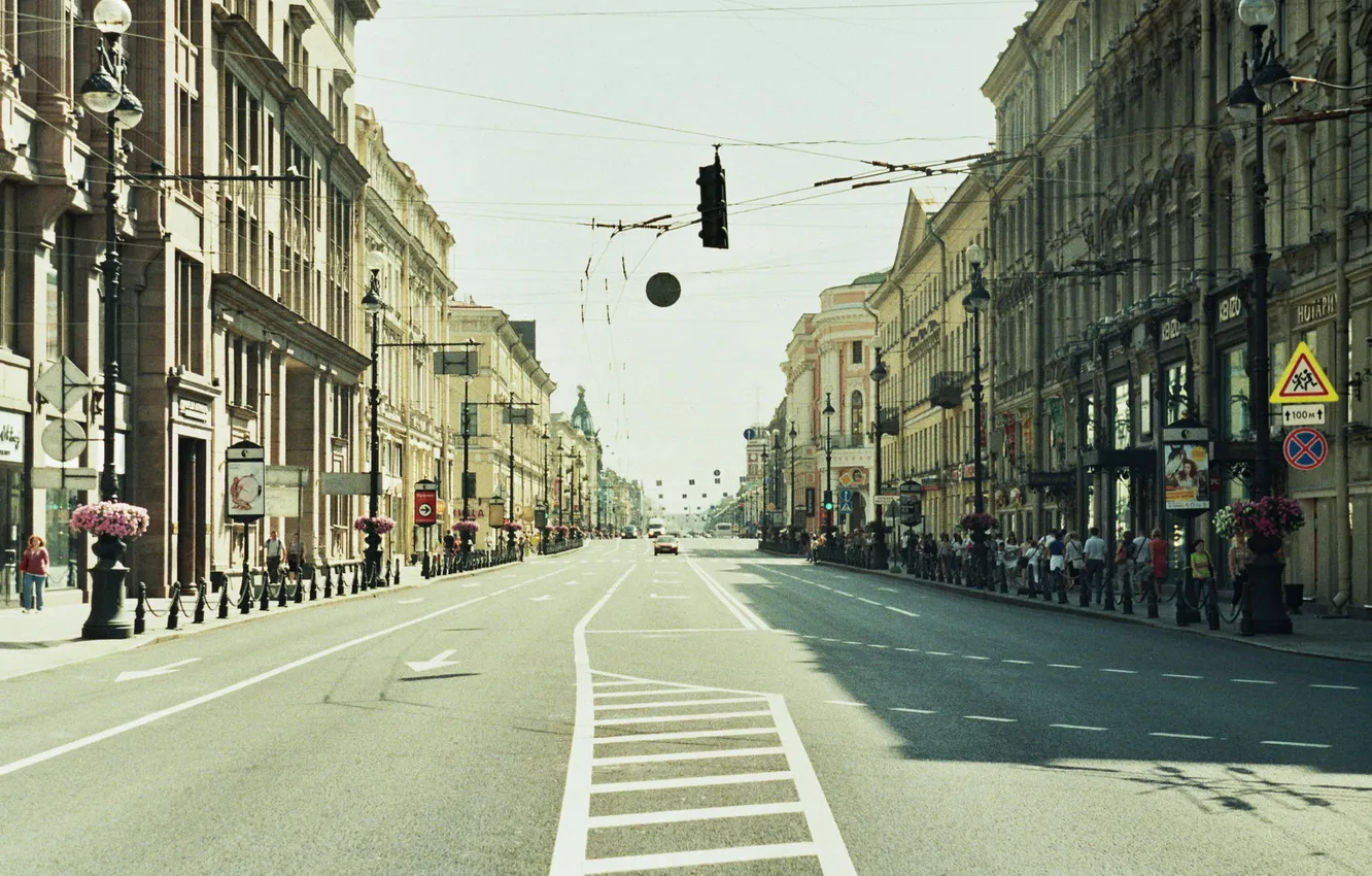 Photo wallpaper machine, movement, street, Peter, Saint Petersburg, Russia, Russia, SPb