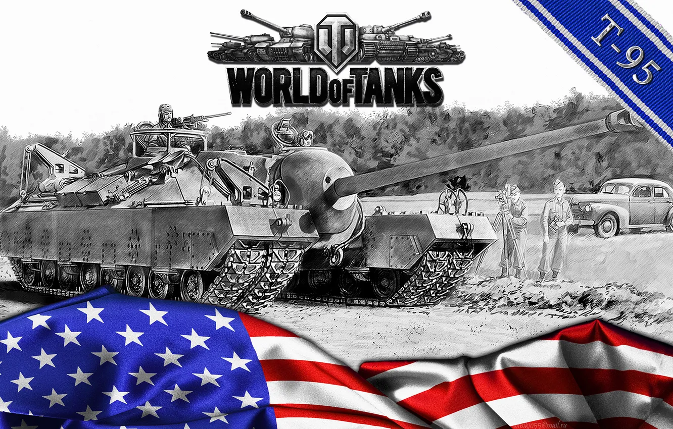 Photo wallpaper WoT, self-propelled artillery, World of Tanks, PT-ACS, World Of Tanks, T-95