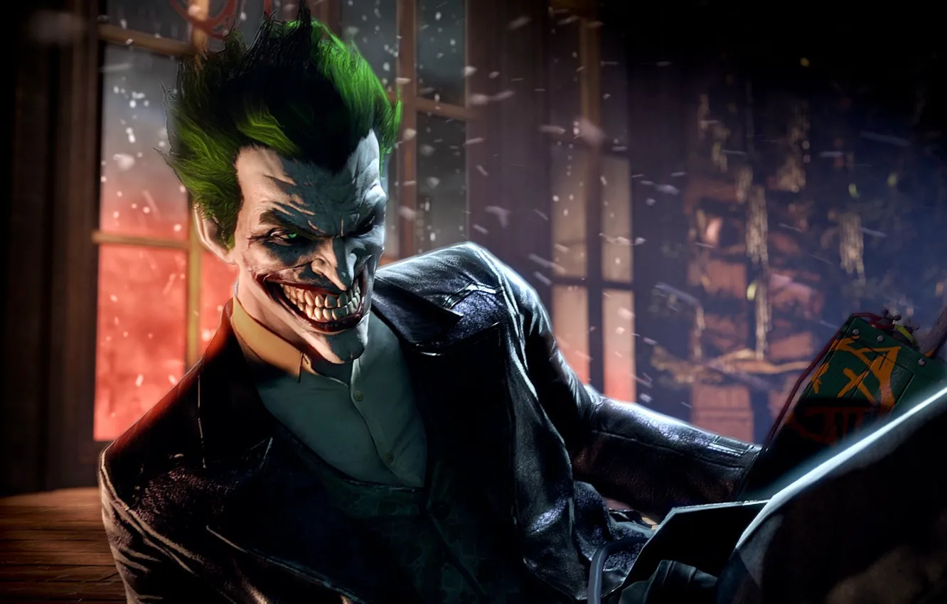 Photo wallpaper Joker, Joker, Batman Arkham Origins, Warner Bros