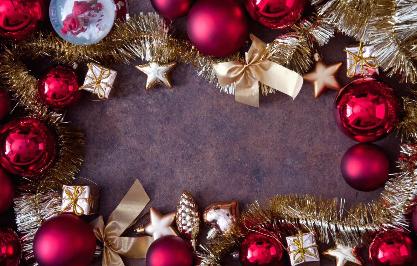 Photo wallpaper balls, toy, bow