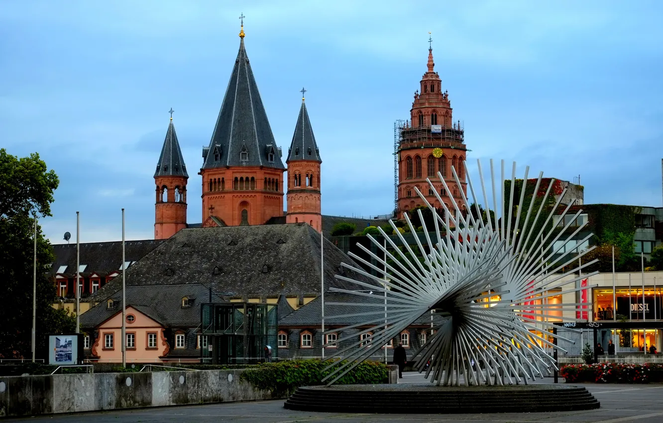 Photo wallpaper Germany, Cathedral, Mainz, Mainz Cathedral