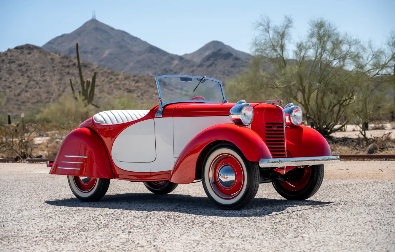 Photo wallpaper Roadster, exterior, Roadster, Deluxe, 1939, American Bantam, American Bantam Model 62 Deluxe Roadster, Model 62