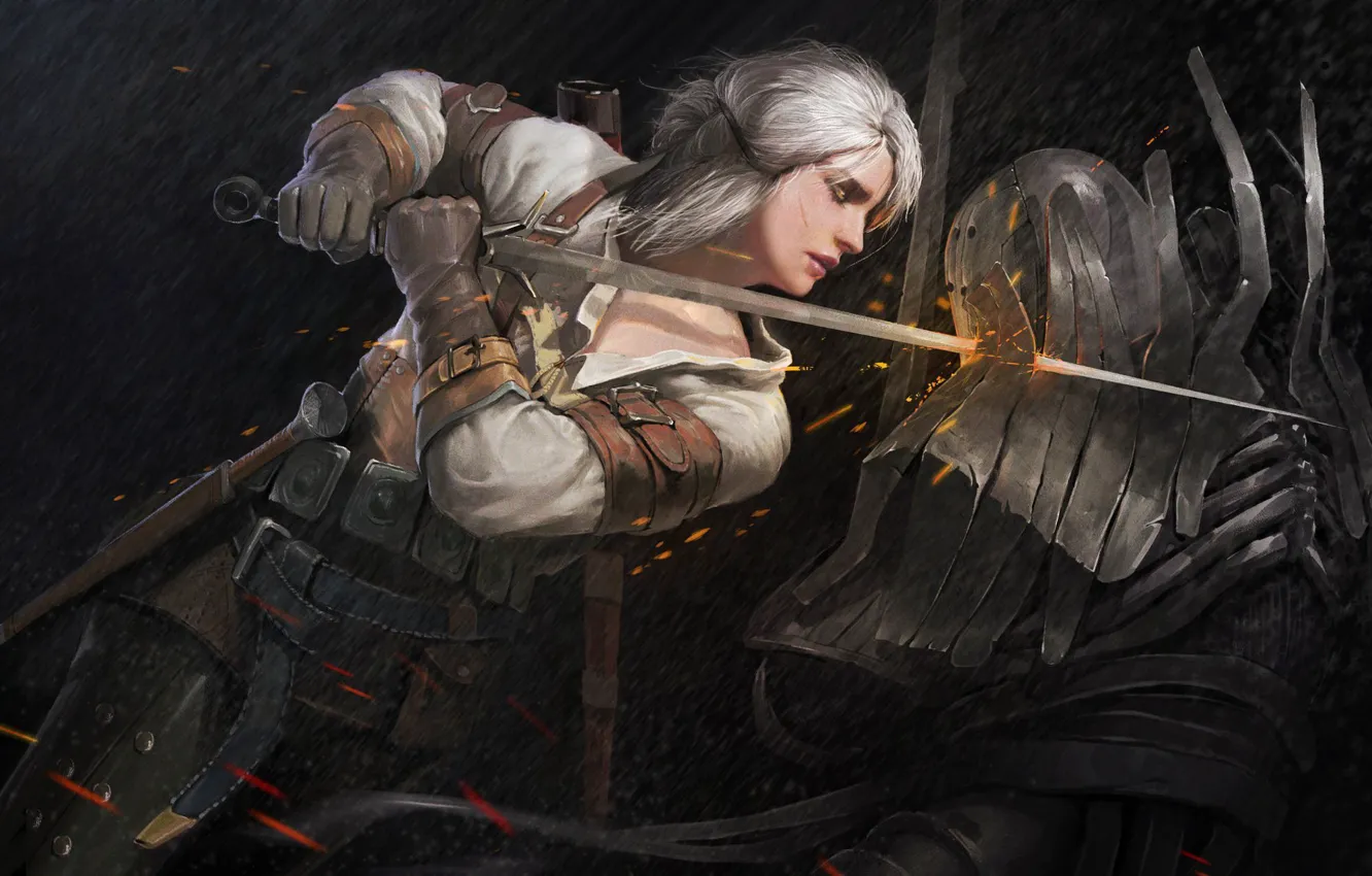 Photo wallpaper CD Projekt RED, The Witcher 3: Wild Hunt, The Witcher 3: Wild Hunt, CRIS, Cirilla …