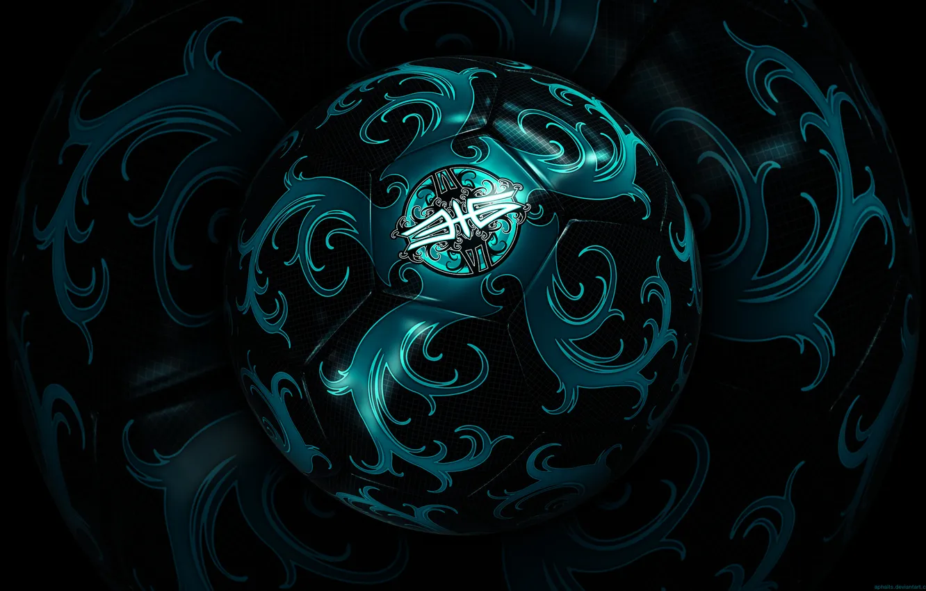 Photo wallpaper pattern, two, ball