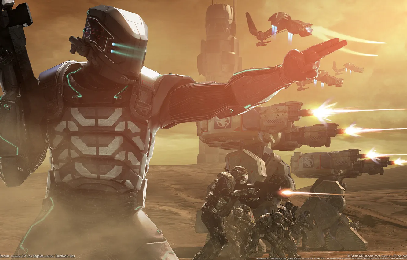 Photo wallpaper robot, Tiberium, Tiberium