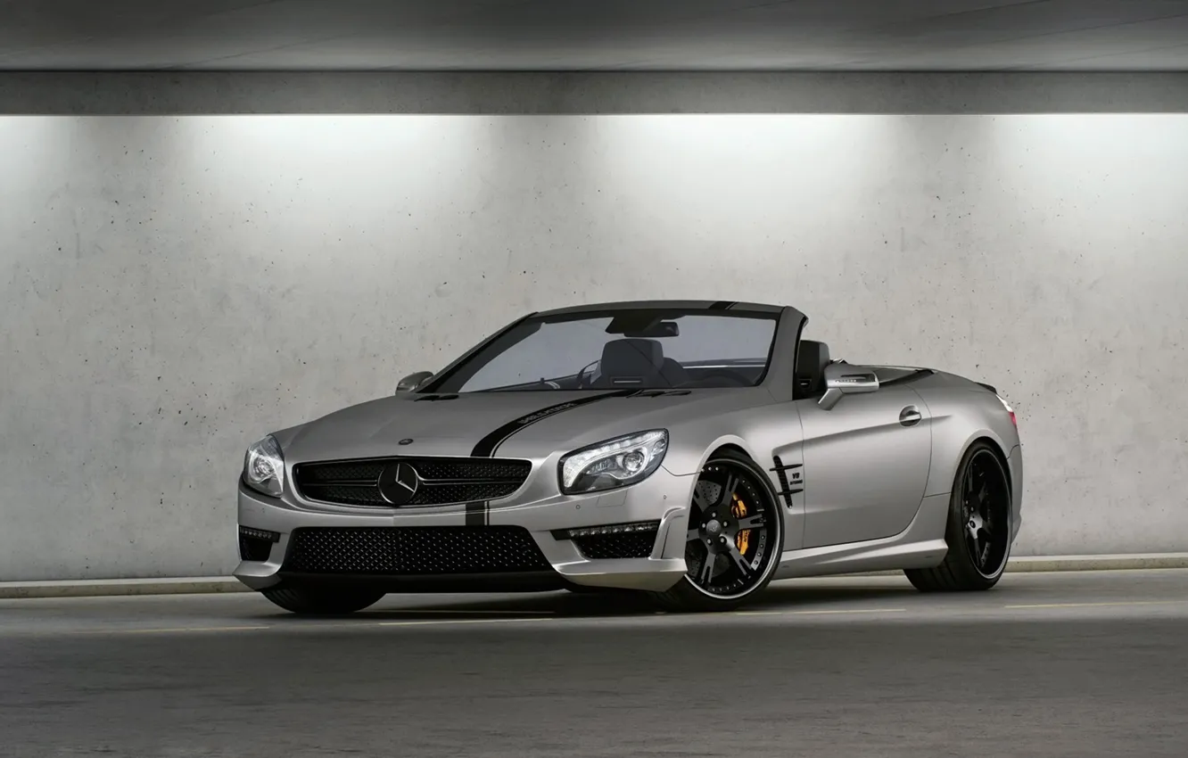 Photo wallpaper Mercedes, convertible, 2012, Mercedes, AMG, Germany, Wheelsandmore, SL63