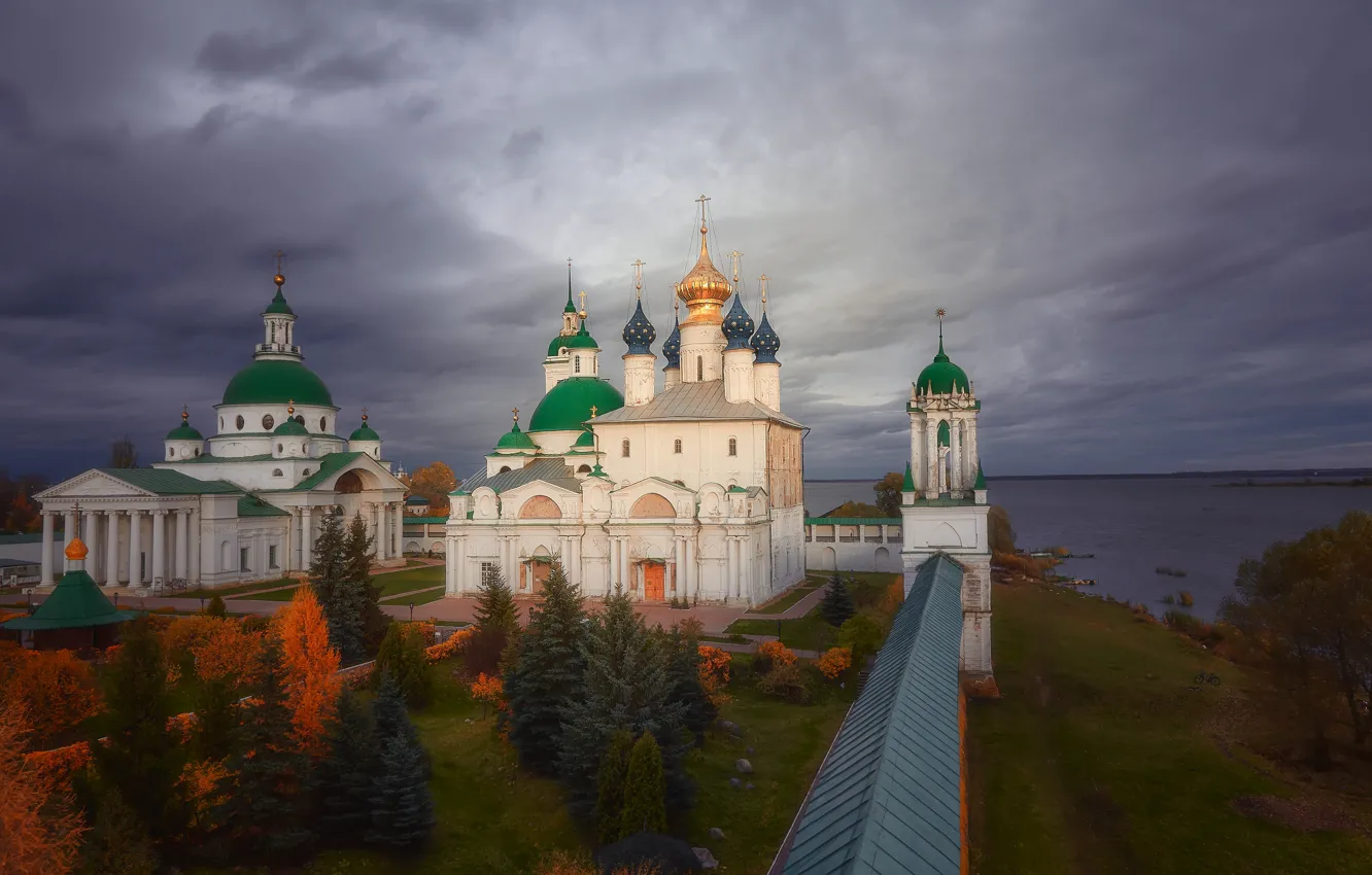 Photo wallpaper landscape, the city, lake, Nero, Rostov, Spaso-Yakovlevsky monastery, Dmitry Bulatov