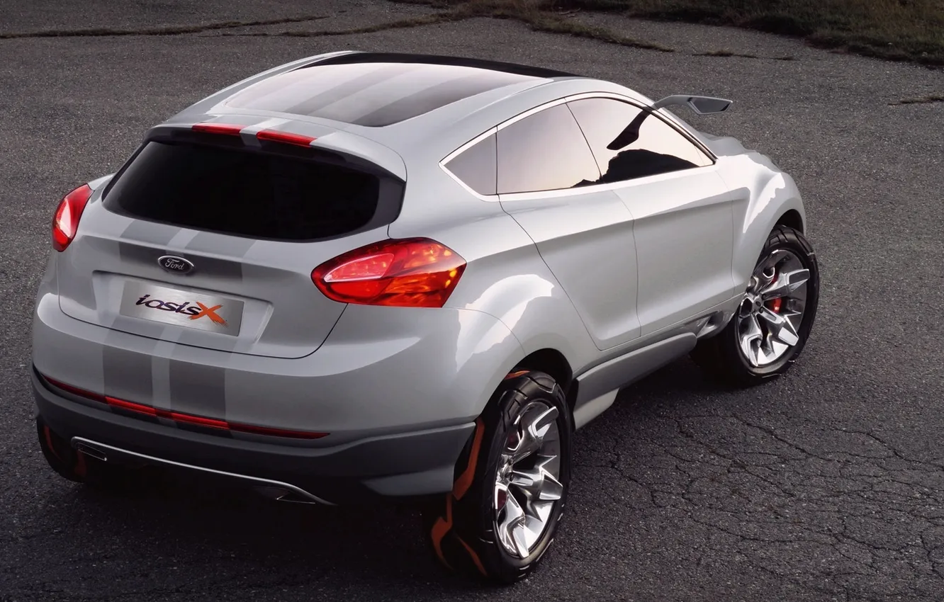 Photo wallpaper road, grass, light, nature, design, strip, overcast, lights