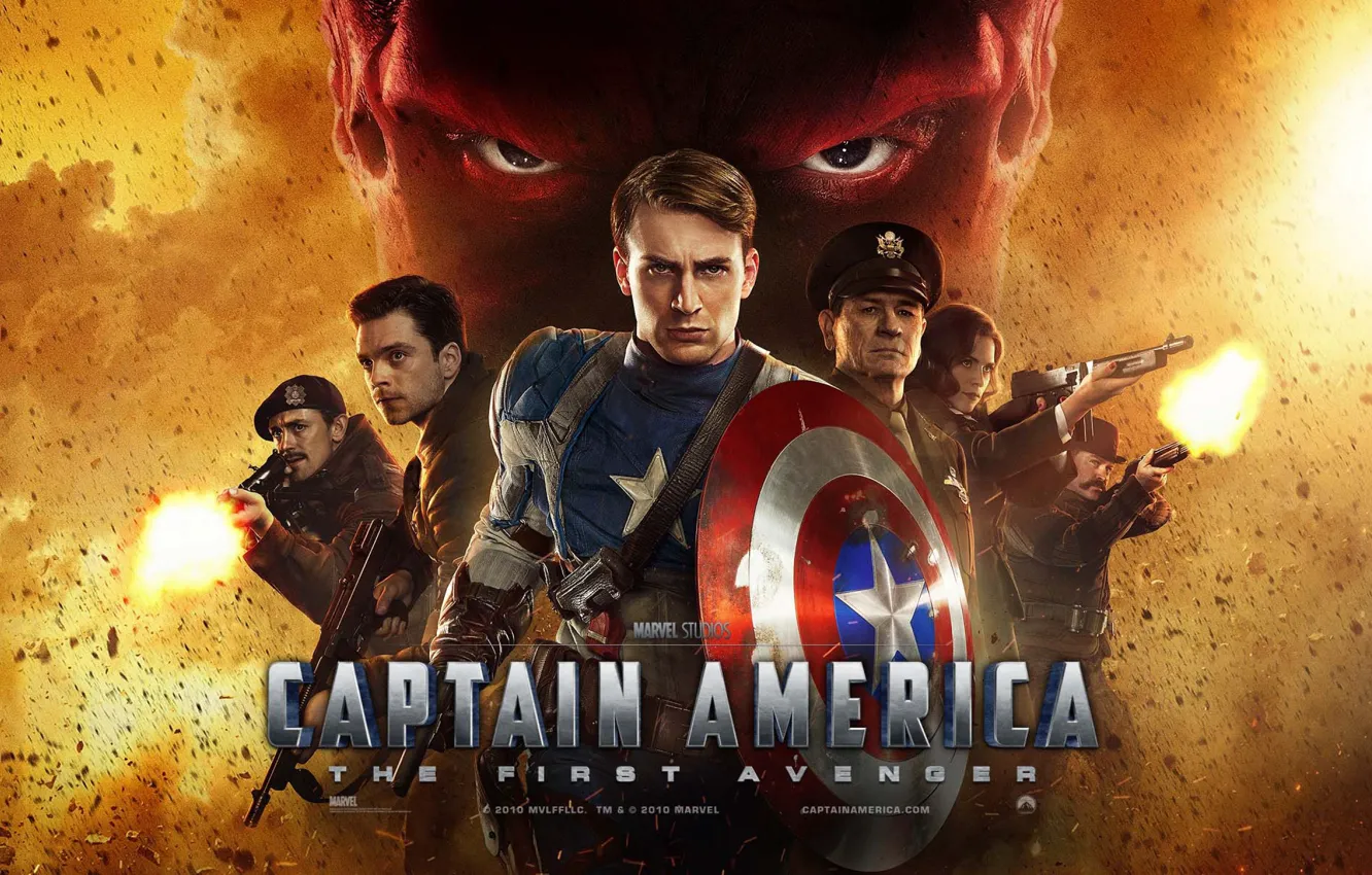 Photo wallpaper film, Chris Evans, Captain America:the First avenger