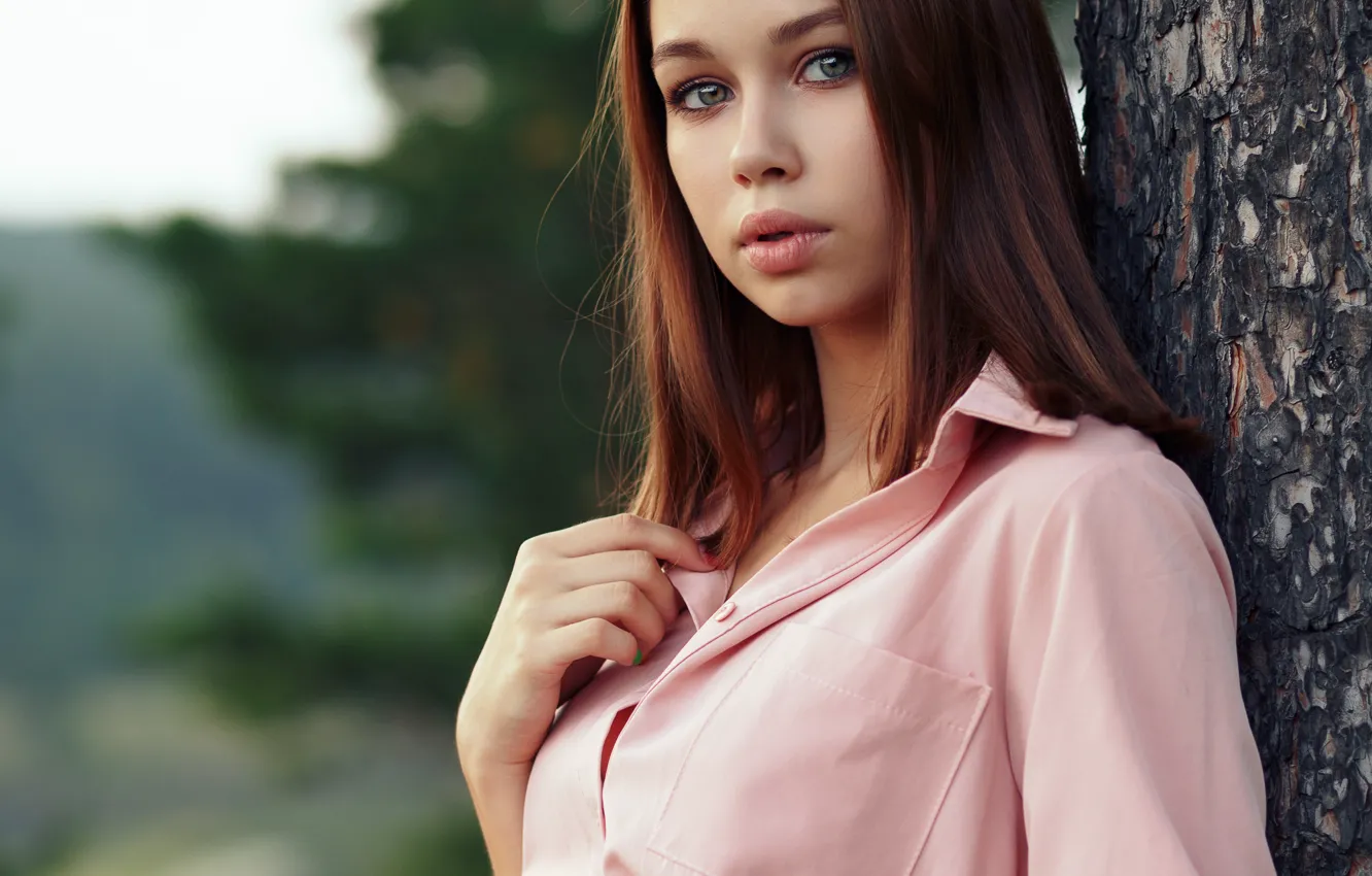 Photo wallpaper portrait, Evgeny Bulatov, Lada Prusakova