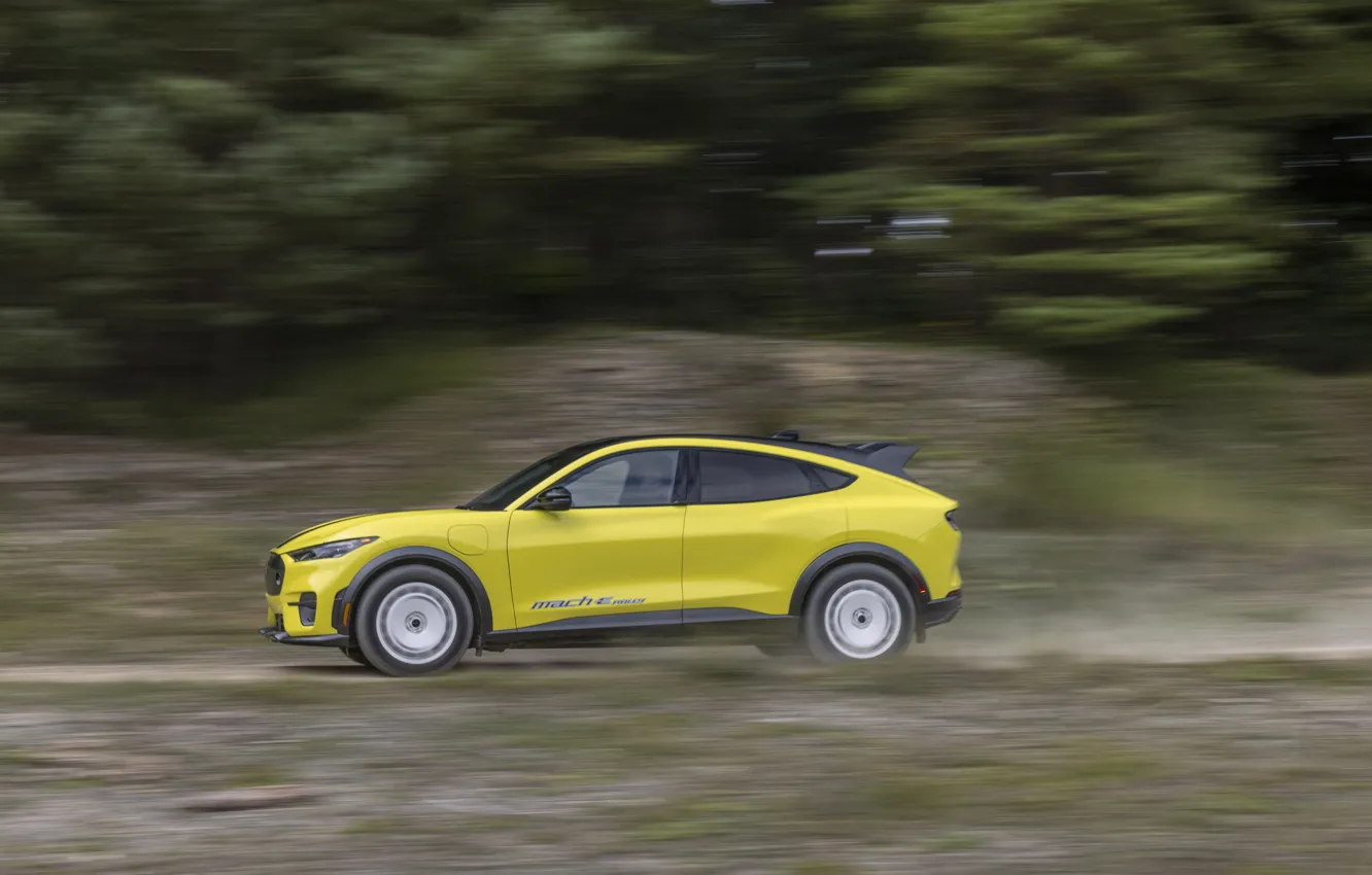 Photo wallpaper Mustang, Ford, Mach-E, Ford Mustang Mach-E Rally