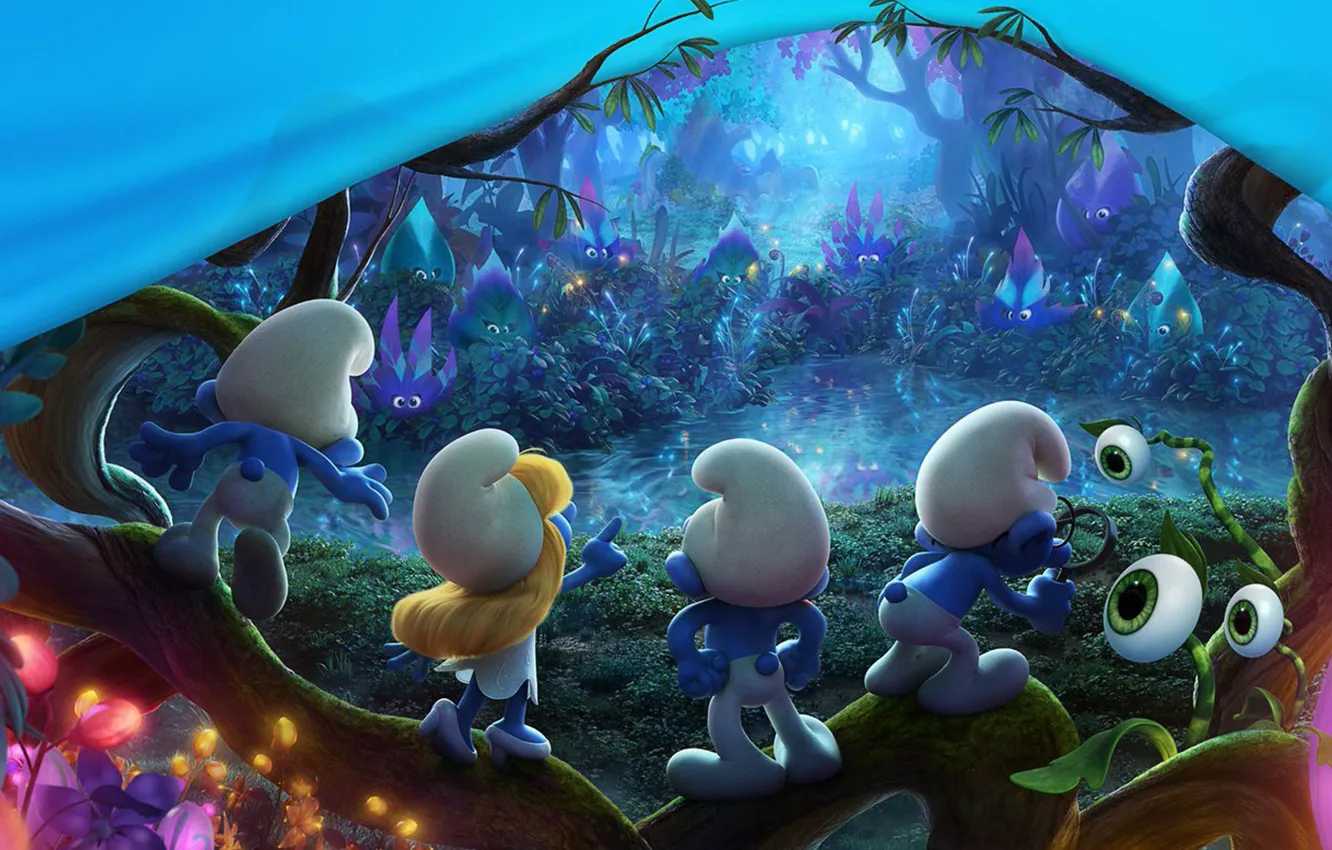 Photo wallpaper cinema, girl, forest, Sony, flower, trees, design, hat