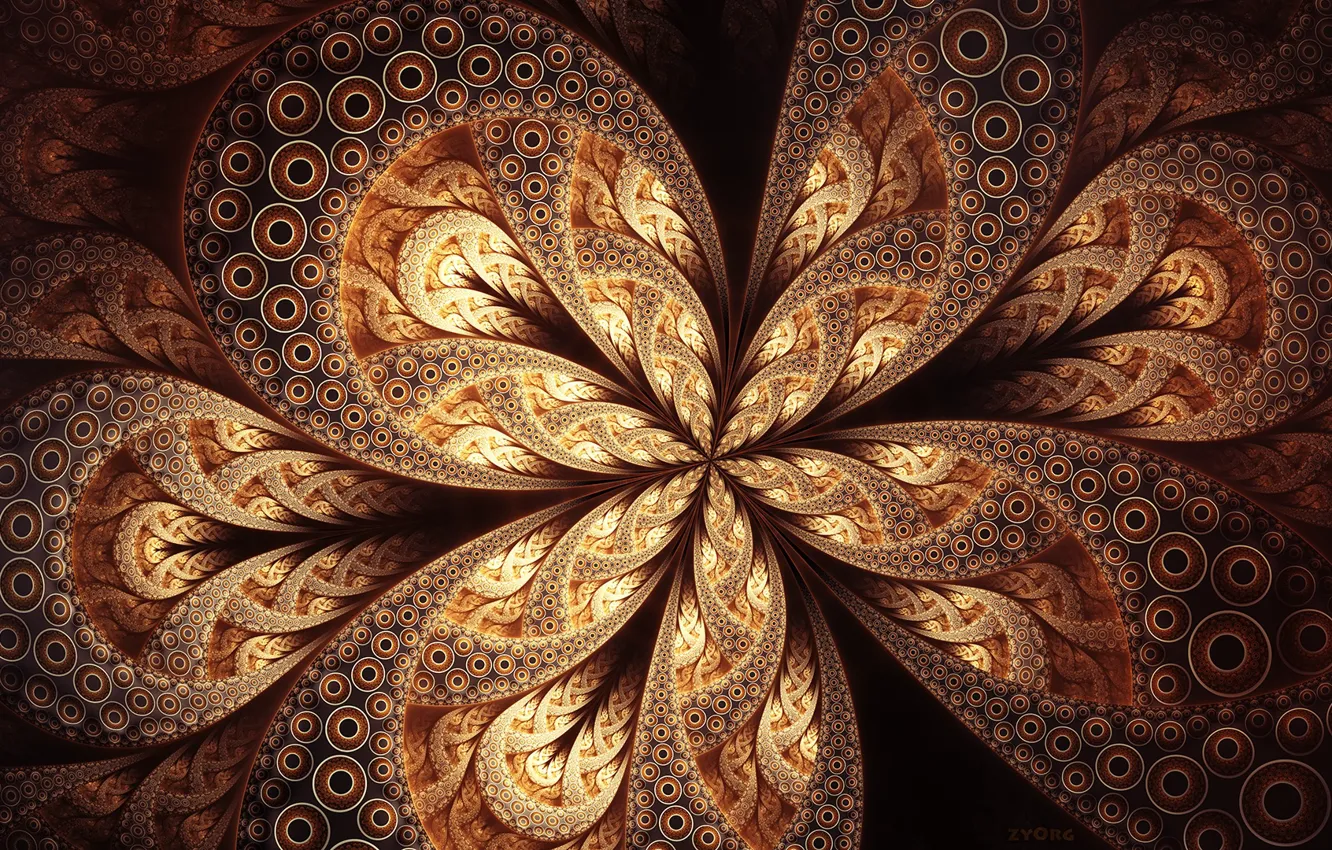 Photo wallpaper background, pattern, fractal, brown