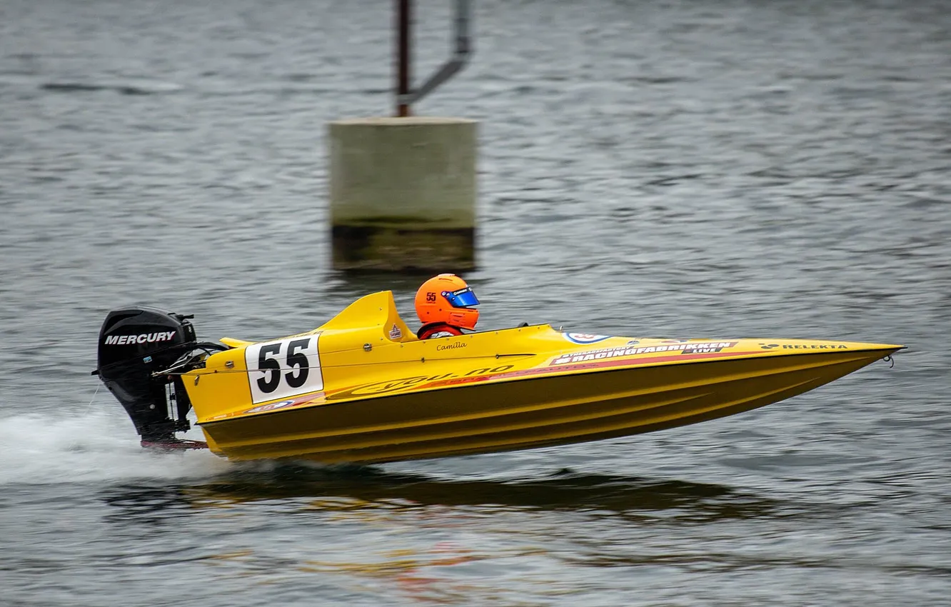 Photo wallpaper race, boat, speed