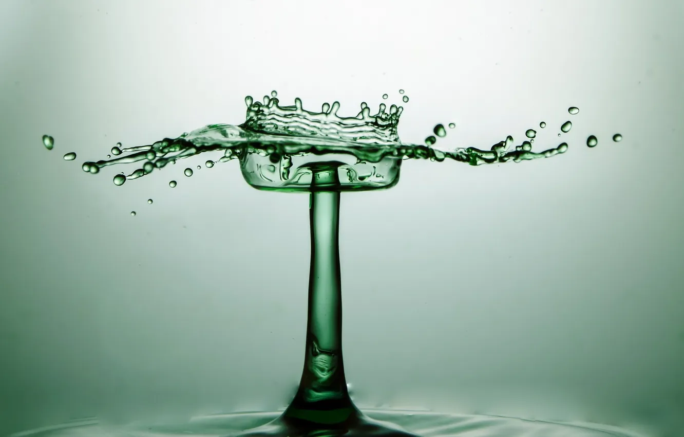 Photo wallpaper water, macro, squirt
