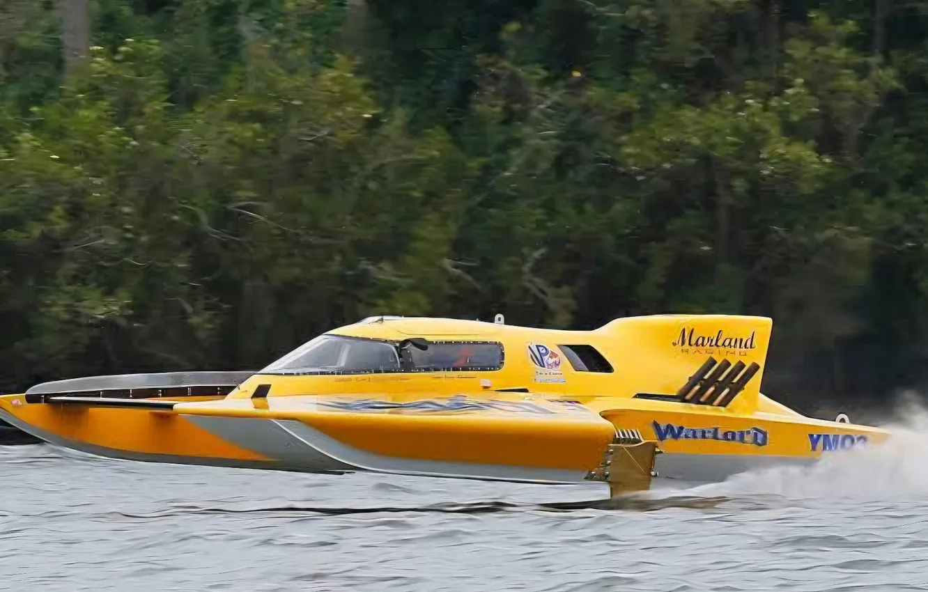 Photo wallpaper race, boat, speed