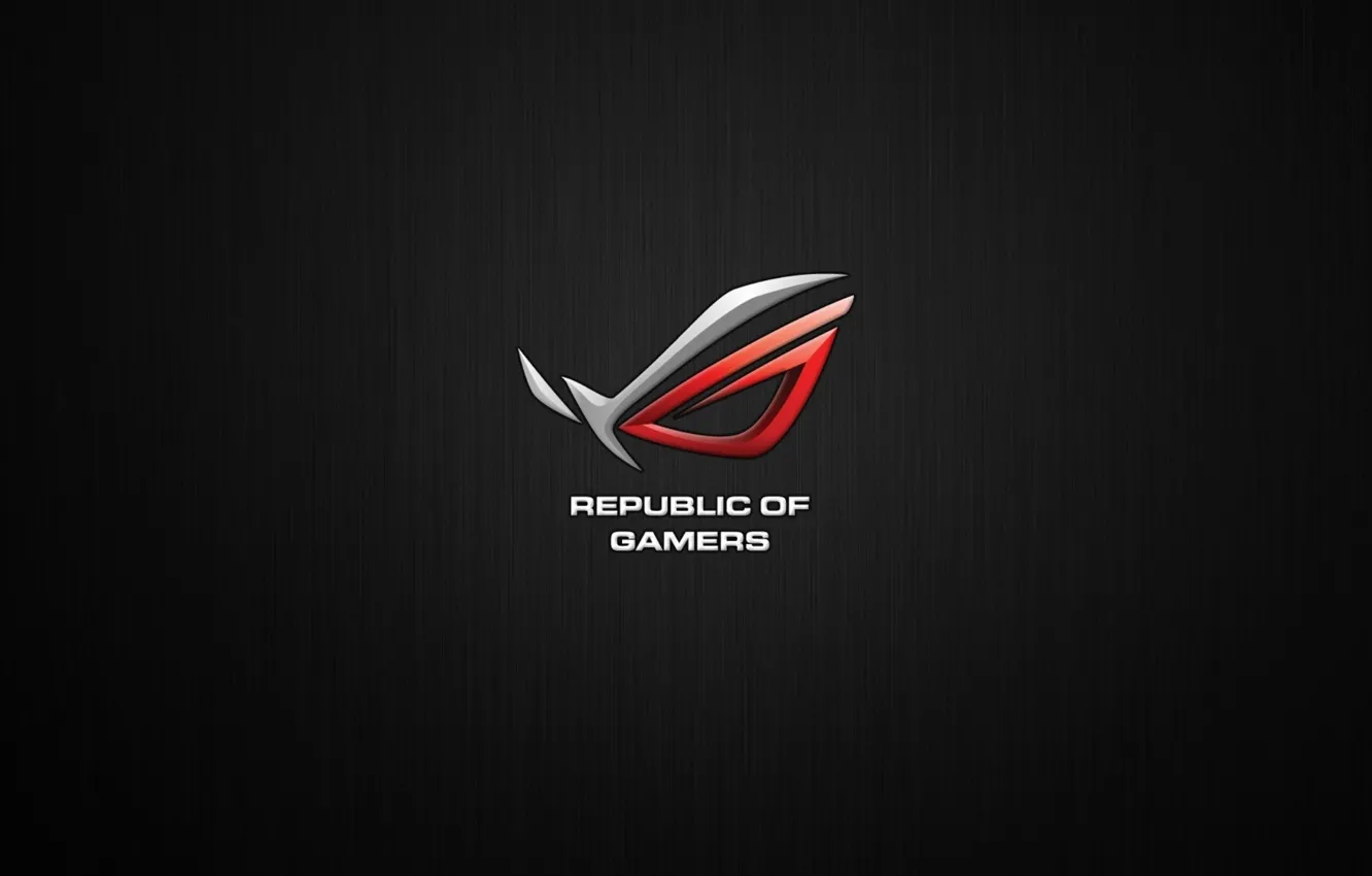 Photo wallpaper grey, minimalism, high-tech, Logo, Logo, ASUS, Digital Art, brand