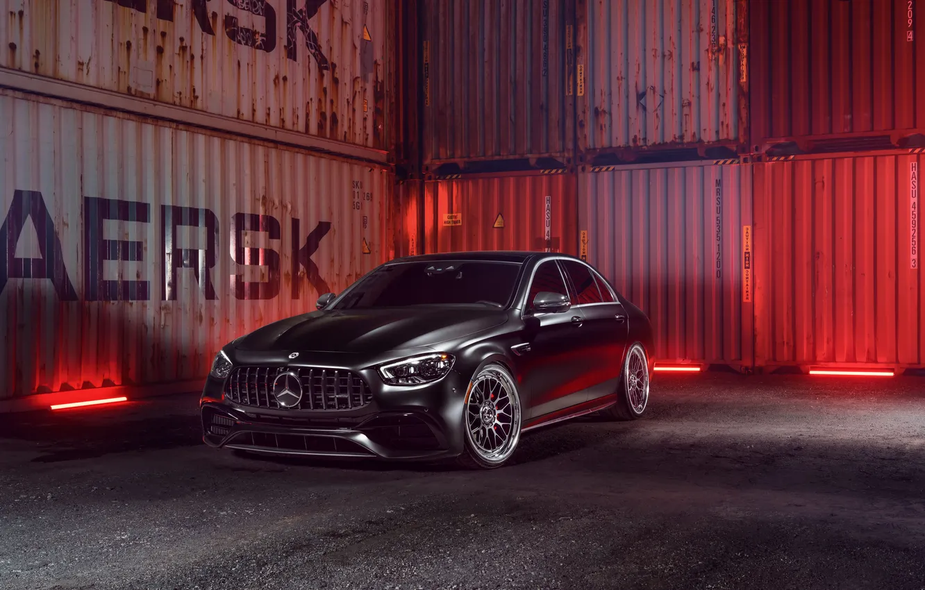 Photo wallpaper car, Mercedes, E63