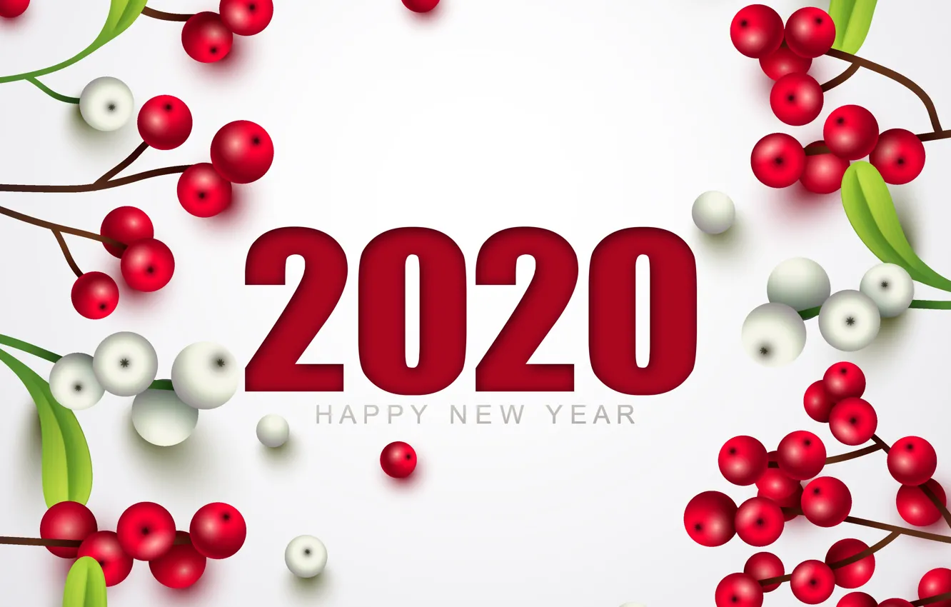 Photo wallpaper decoration, holiday, New year, New Year, decor, 2020