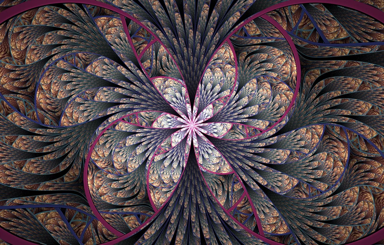 Photo wallpaper Color, Flower, Pattern