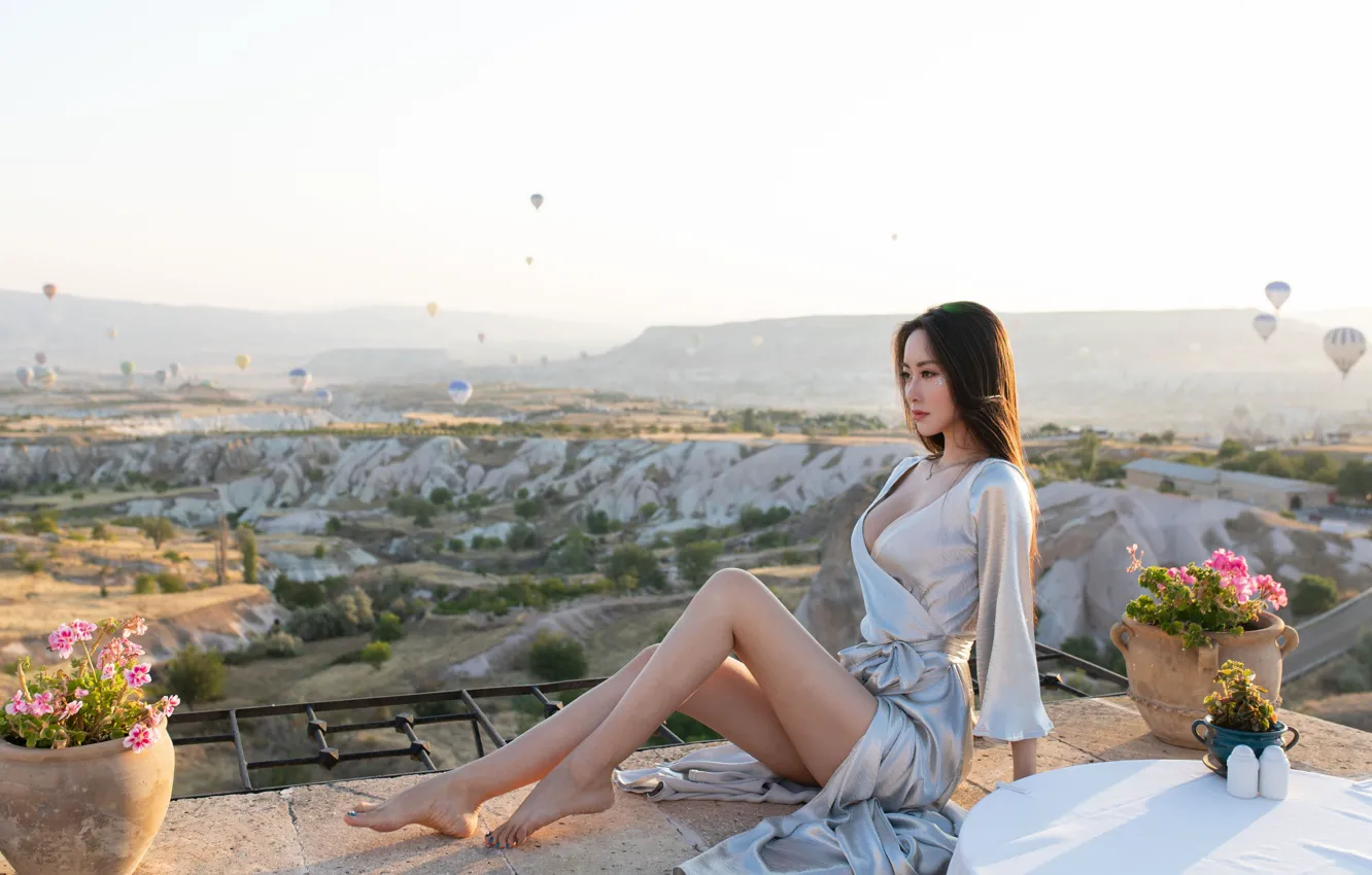 Photo wallpaper pose, beauty, Asian