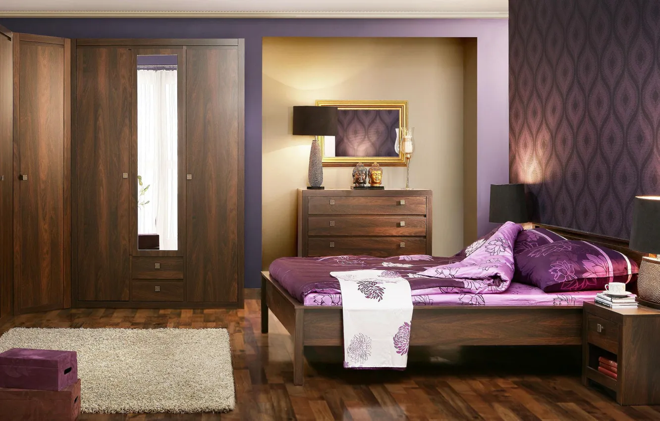 Photo wallpaper design, house, style, room, interior, apartment, bedroom