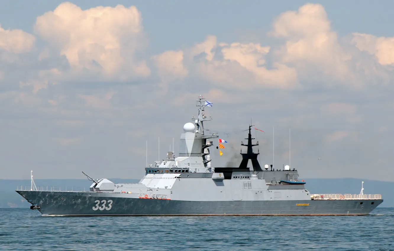 Photo wallpaper Corvette, perfect, patrol ship