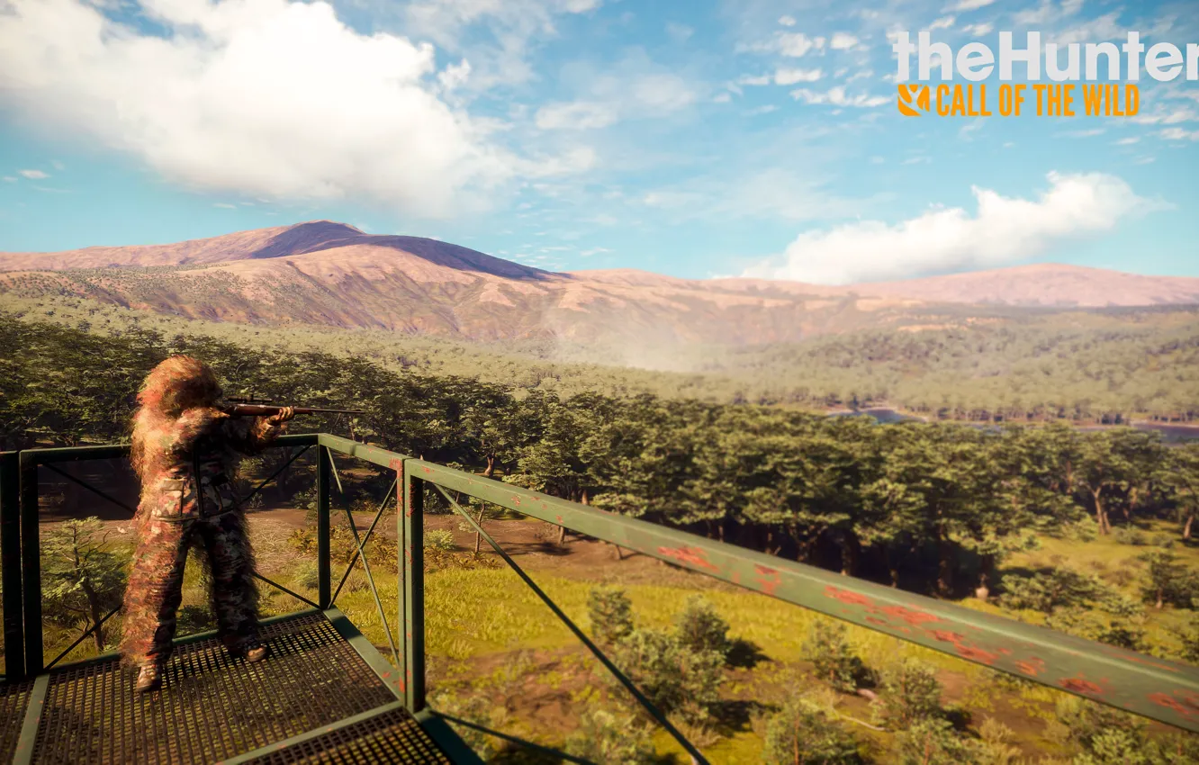 Photo wallpaper the game, tower, Hunting, theHunter Call of the Wild™