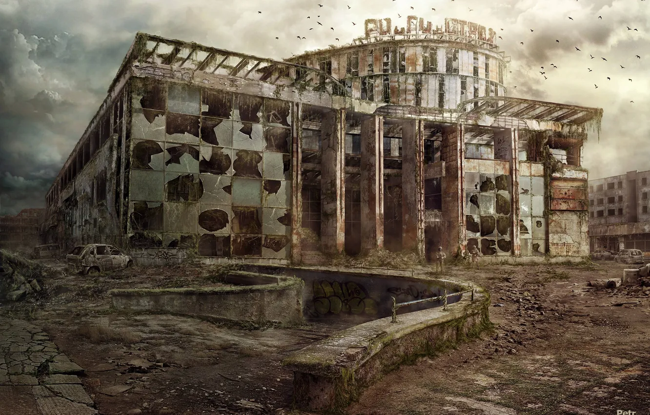 Photo wallpaper Apocalypse, the building, Kaliningrad, Kaliningrad, Petr Razumovskiy