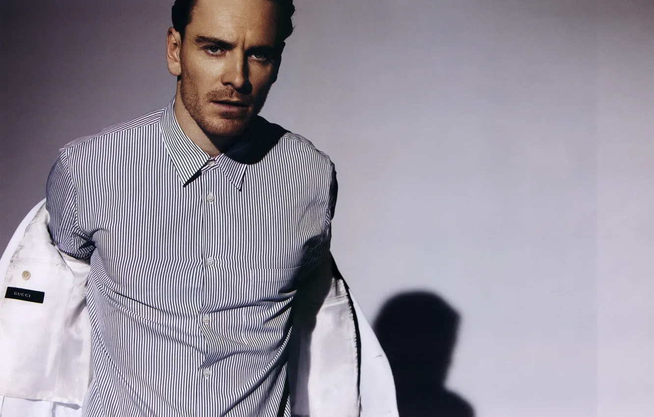 Photo wallpaper actor, actor, Michael Fassbender, Michael Fassbender, Gucci