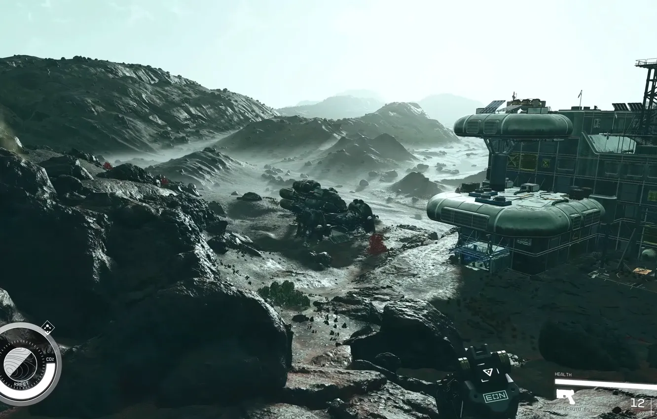 Photo wallpaper moon, game, Starfield