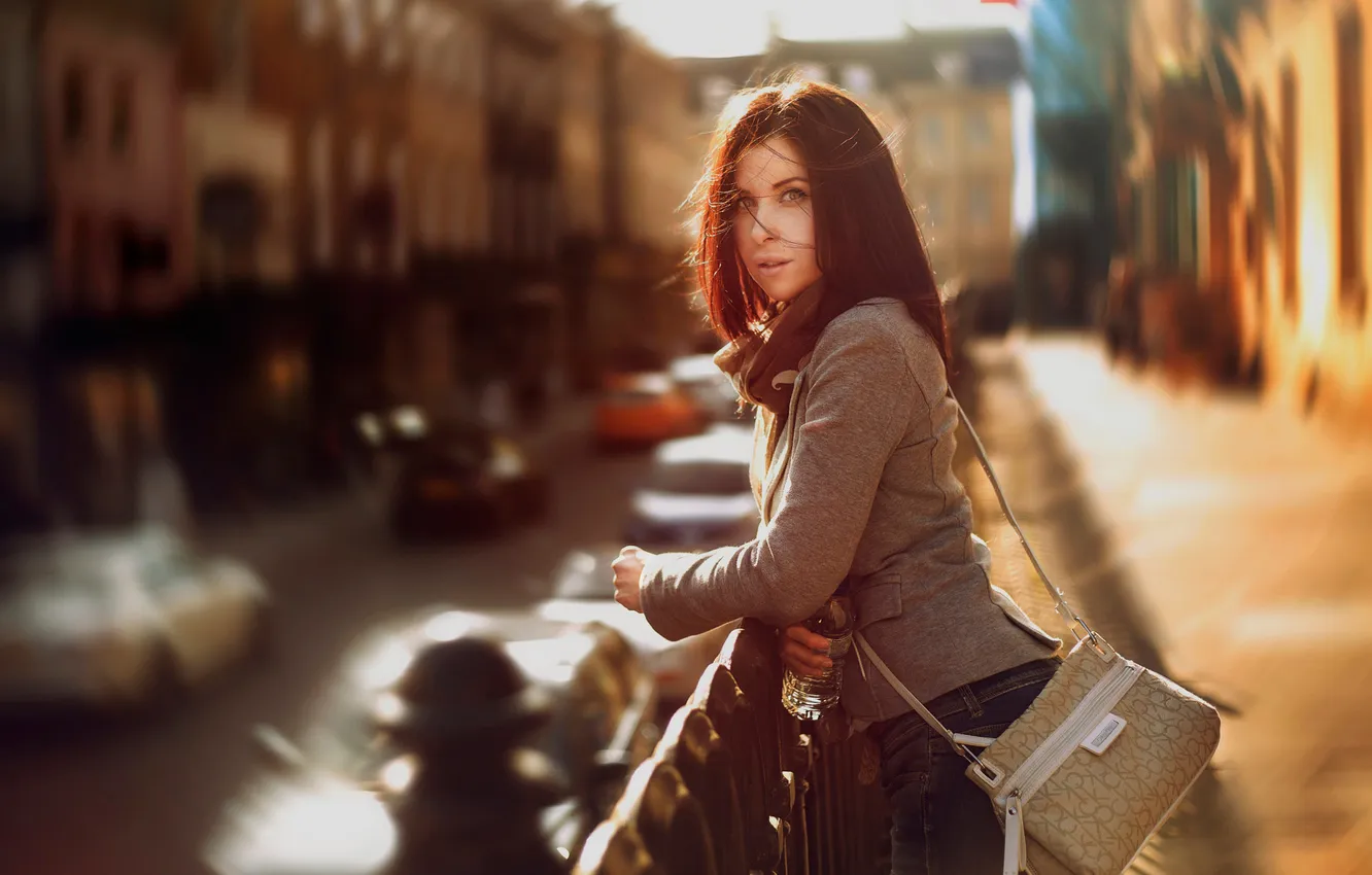 Photo wallpaper look, the city, street, portrait, bokeh, Bath Walk