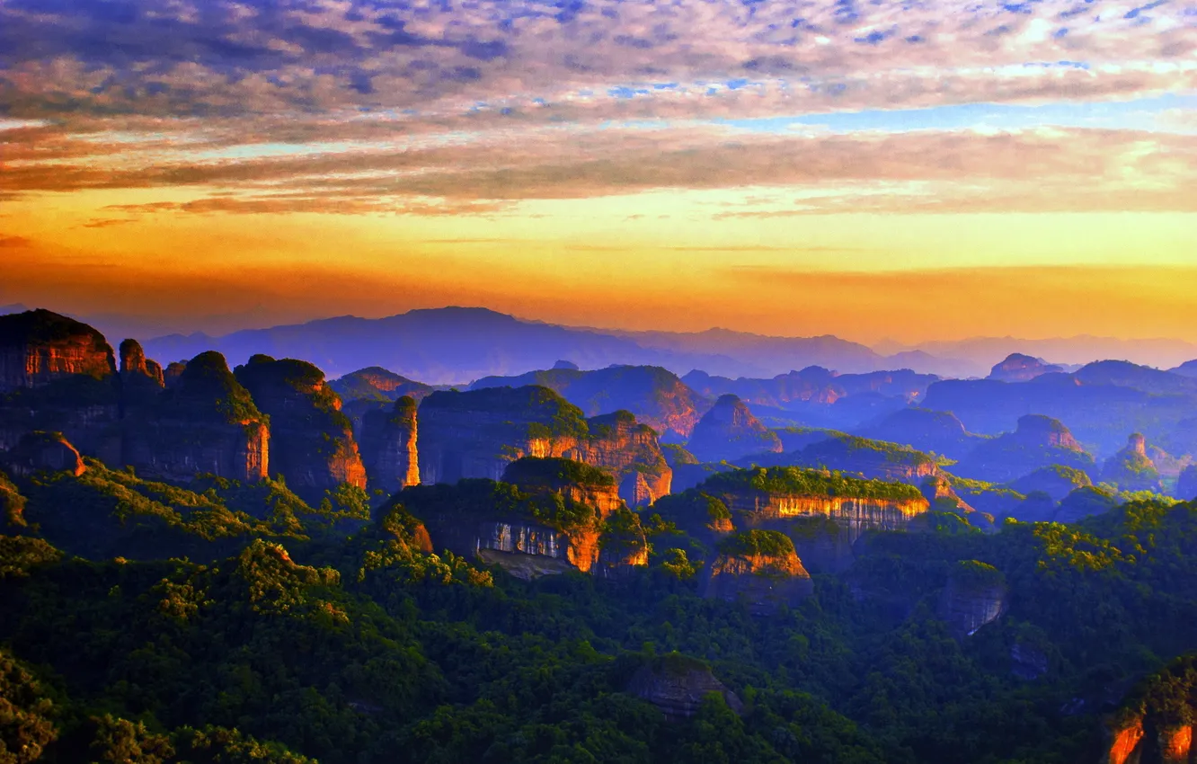 Photo wallpaper the sky, landscape, mountains, nature, photo, China