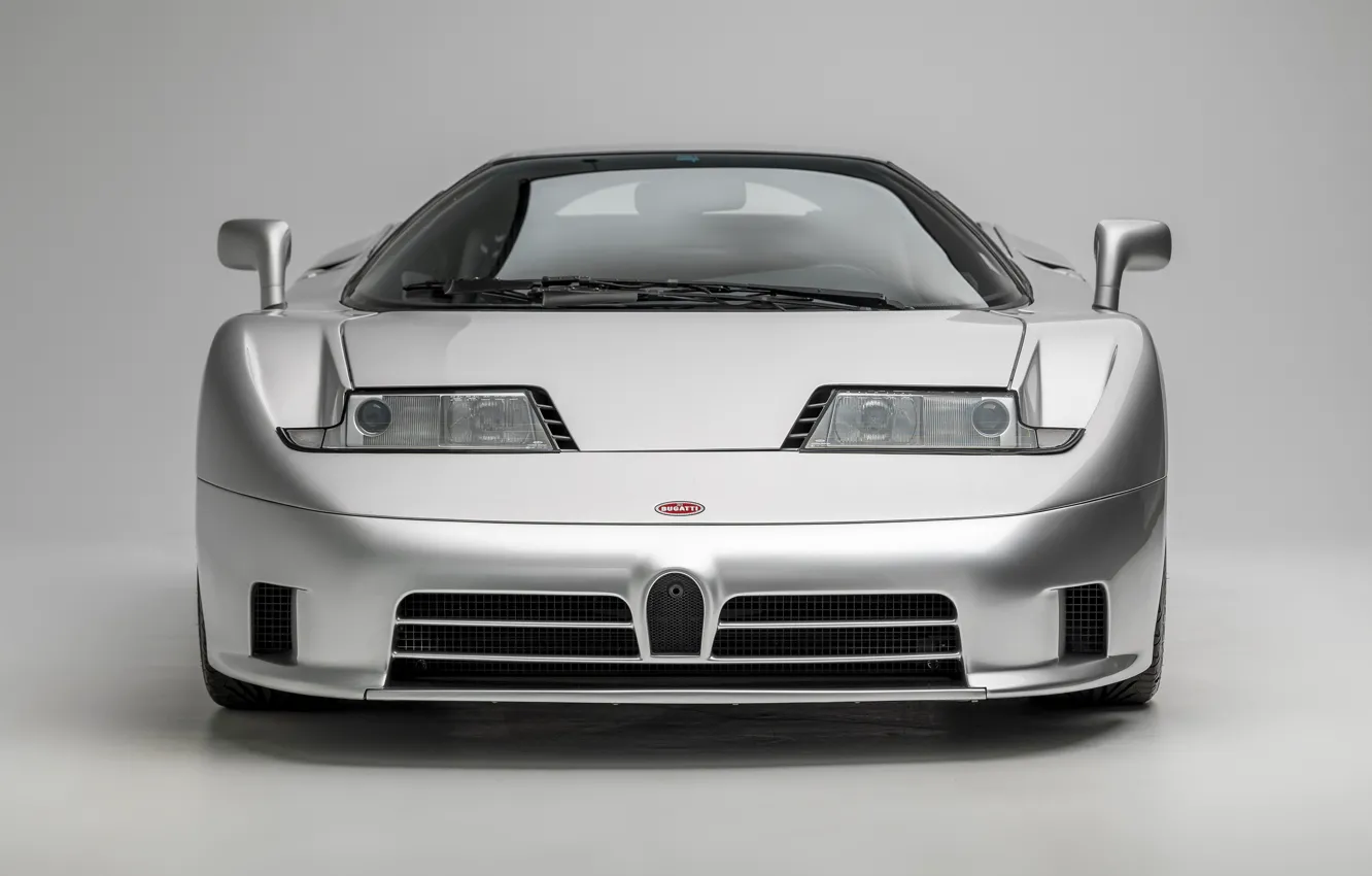 Photo wallpaper Bugatti, front view, Bugatti EB110 GT, EB 110