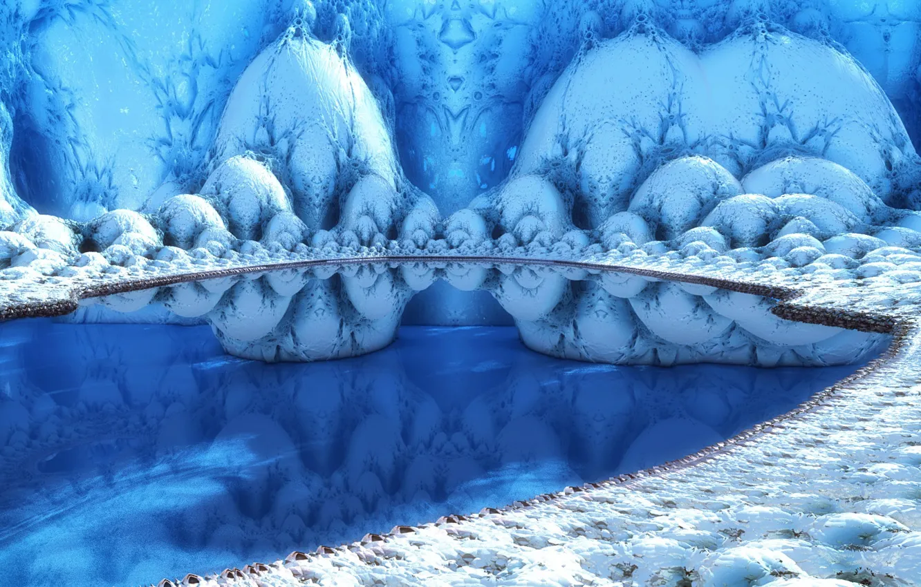Photo wallpaper background, color, form, Ice palace