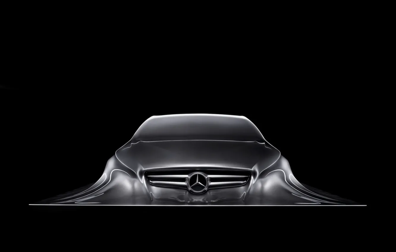 Photo wallpaper Mercedes Benz, Sculpture, Design