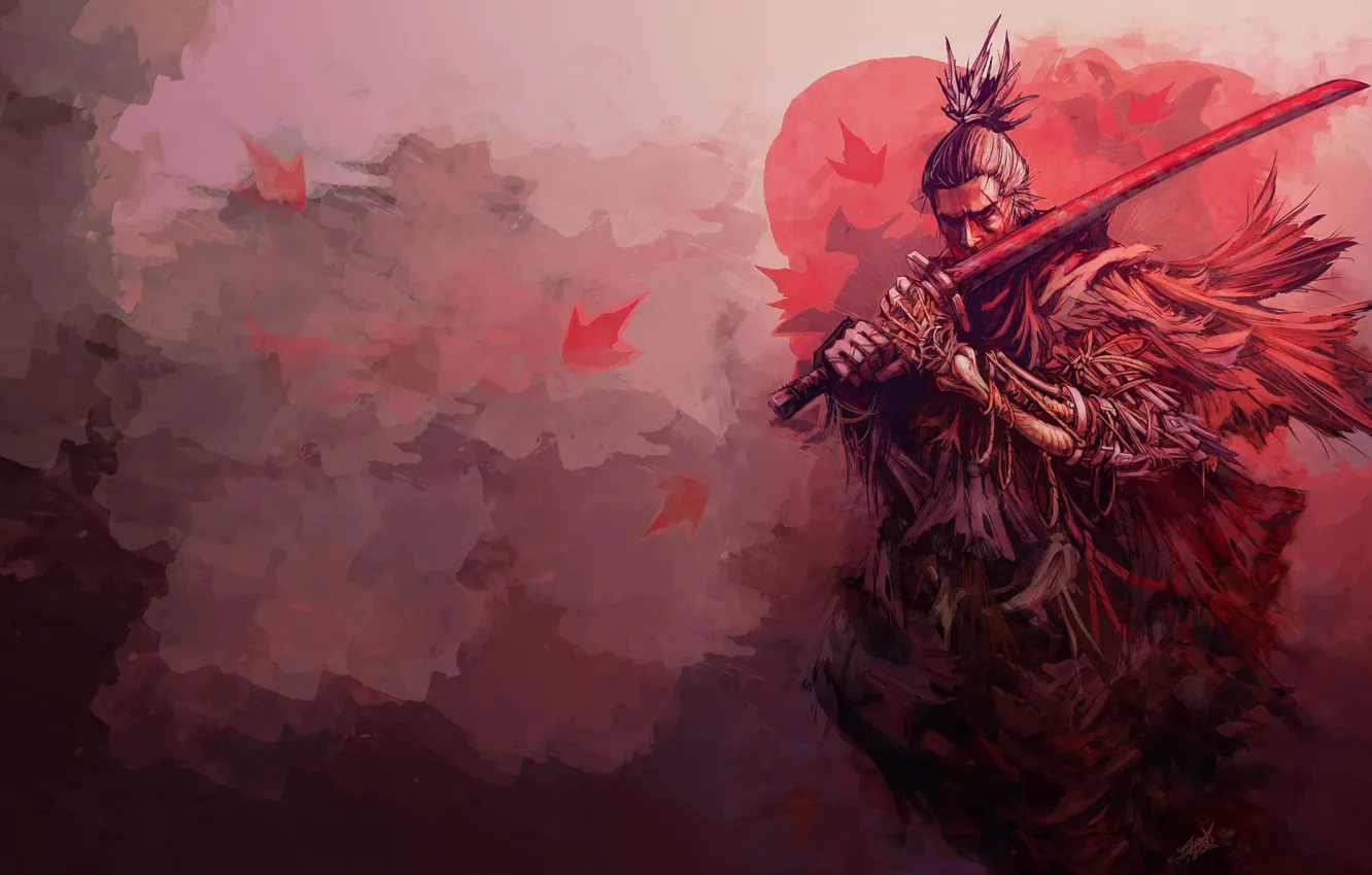 Photo wallpaper background, samurai, Sekiro: Shadows Die Twice, Sekiro Shadows Die Twice