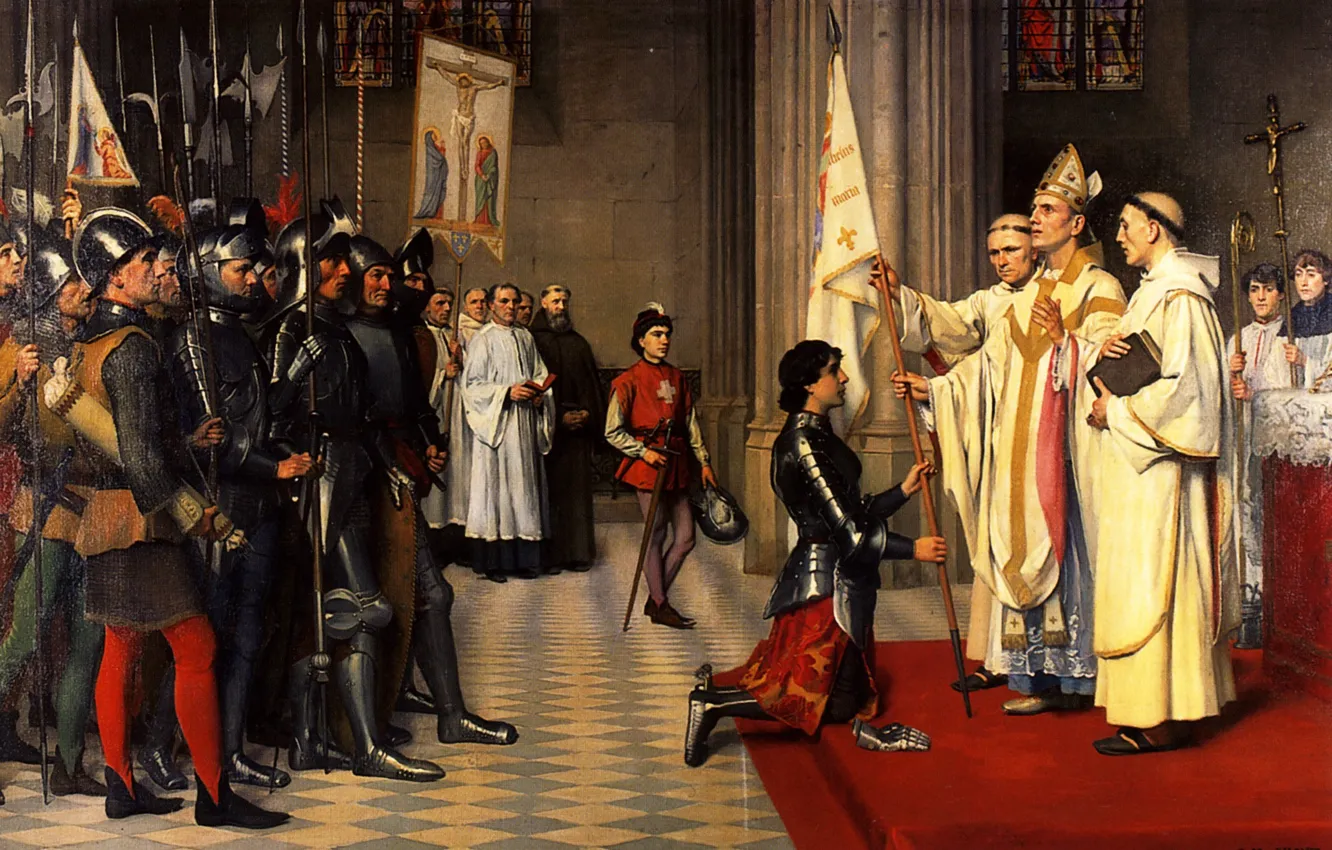 Photo wallpaper banner, 1901, castle Museum, Joan of Arc, Blois