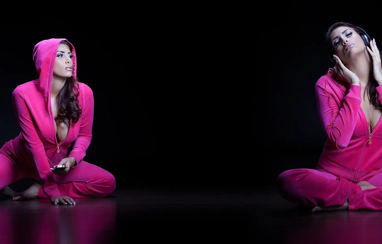 Photo wallpaper girl, sexy, pose, beautiful, JS Photoshoot, the enjoyment of music