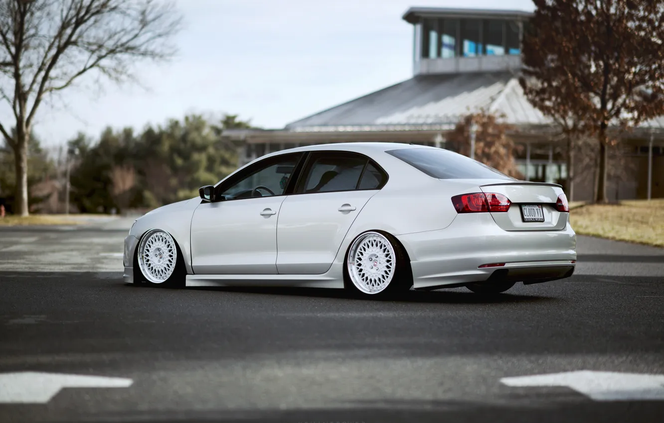 Photo wallpaper tuning, silver, Volkswagen, tuning, Volkswagen, MK6, jetta