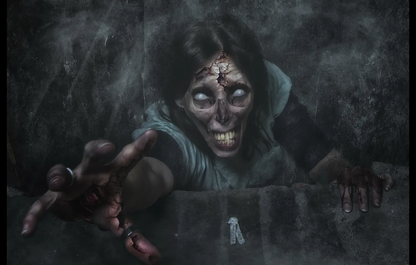 Photo wallpaper background, fiction, zombies