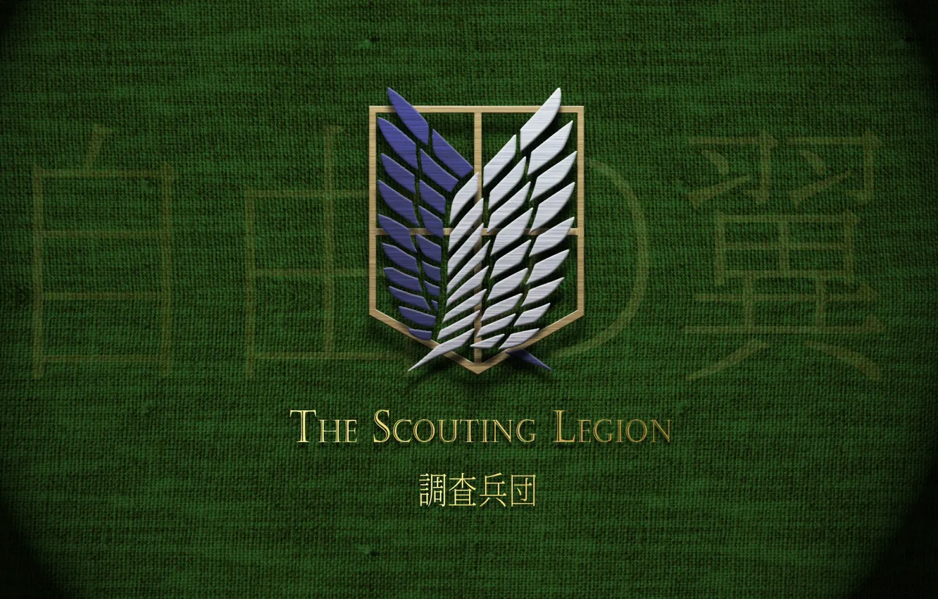 Photo wallpaper green, game, texture, anime, wings, asian, manga, japanese