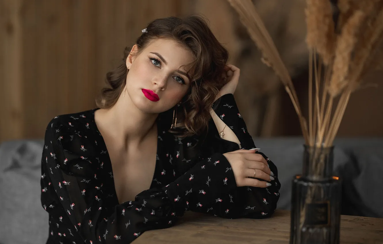 Photo wallpaper girl, face, sexy, Wallpaper, sweetheart, model, bright, portrait