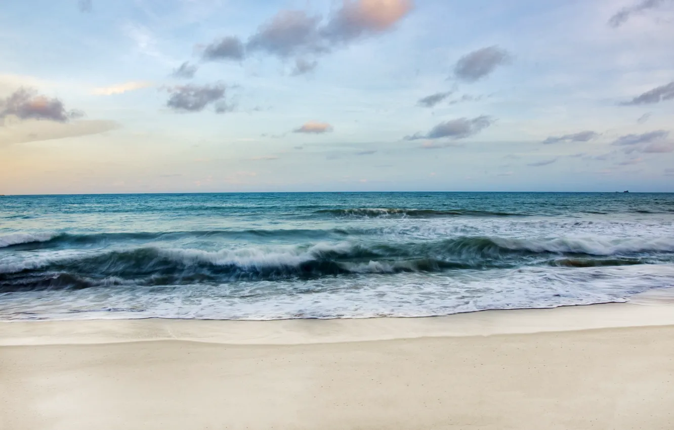 Photo wallpaper sand, sea, wave, beach, summer, summer, beach, sea
