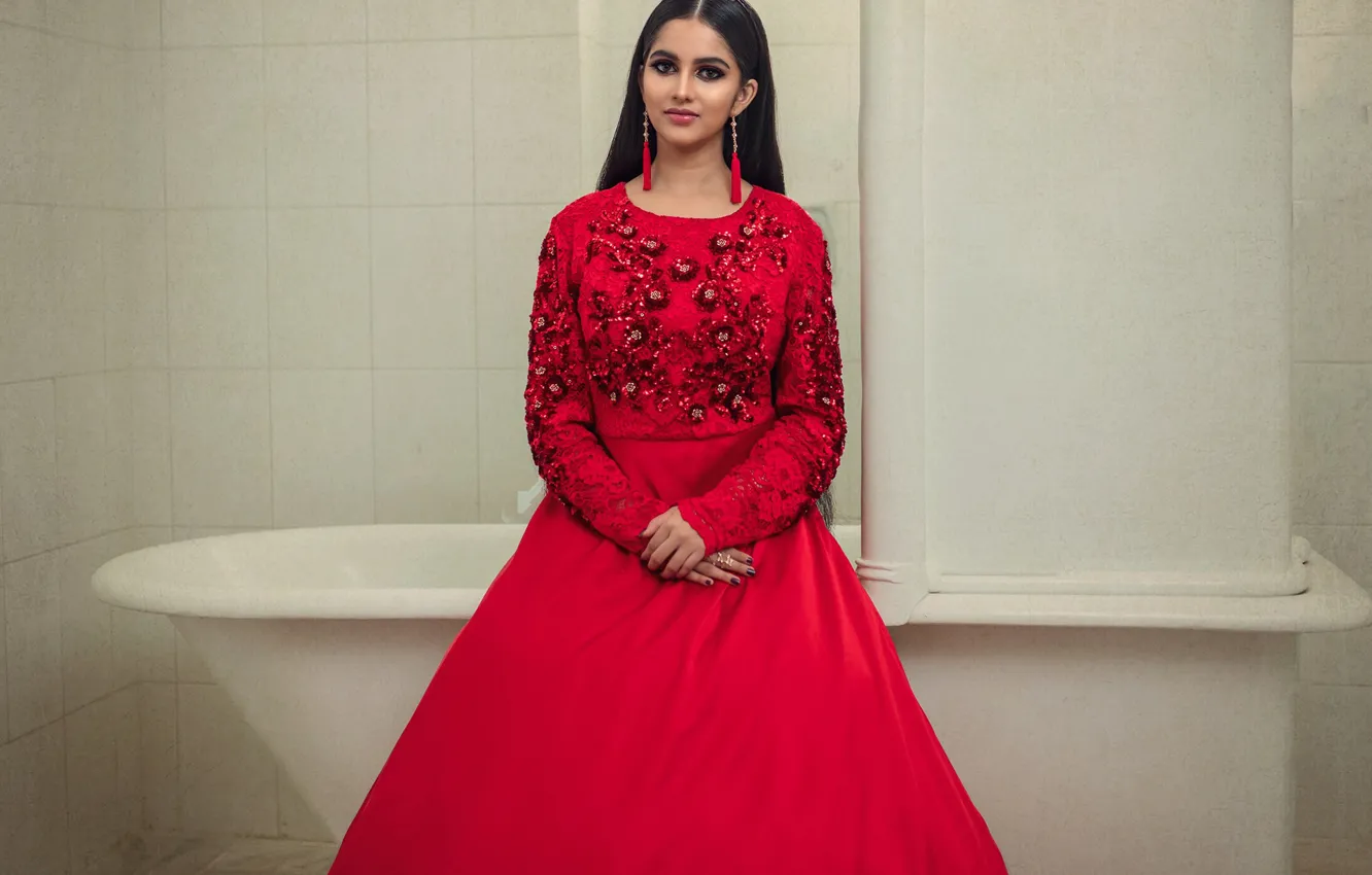 Photo wallpaper girl, hot, sexy, eyes, smile, beautiful, figure, model