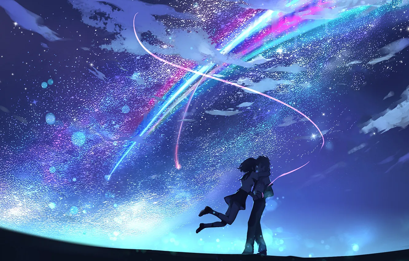 Photo wallpaper night, beauty, painting