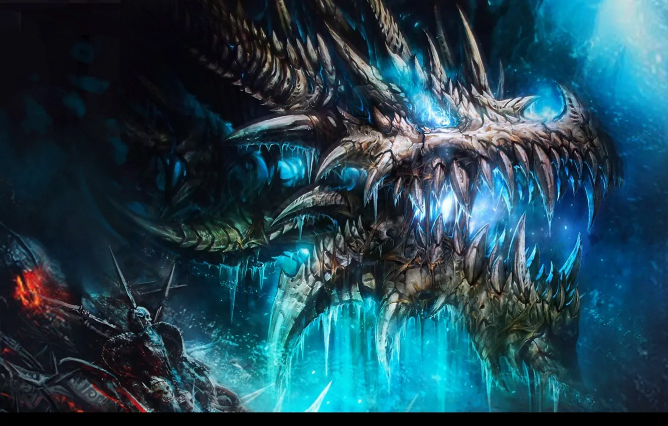 Photo wallpaper ice, dragon, World of Warcraft, wow, dragon, Sindragosa